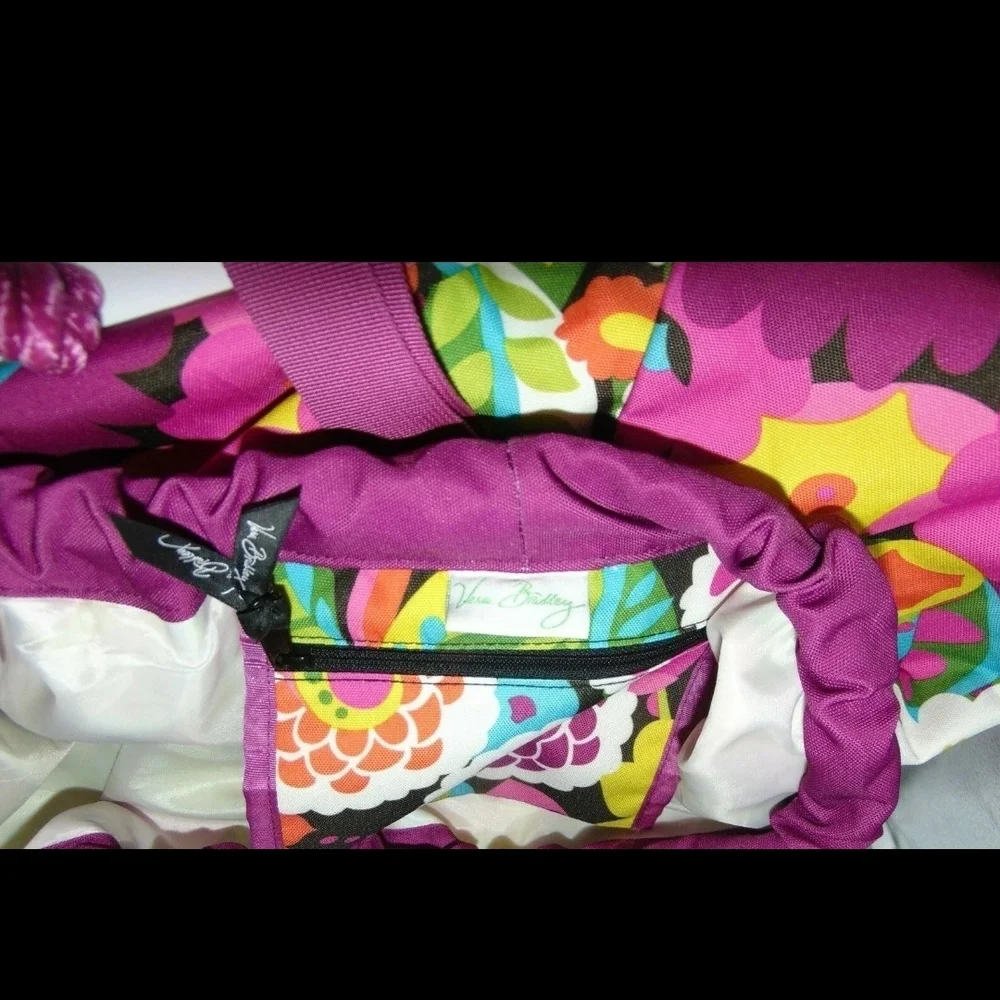 Vera Bradley Va Va Bloom Laundry Bag Adjustable Strap
